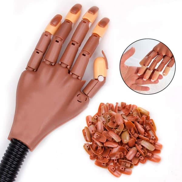 INF Nail Art mannekenghånd for negler