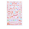 Miniatyrbild 1 av 2: 2 ark jultema söta nagelstickers