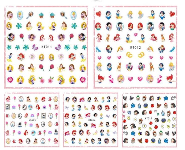 Disney Nail Stickers 170pcs Nail stickers 5pcs Model