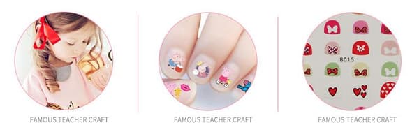 Disney Nail Stickers 170pcs Nail stickers 5pcs Model