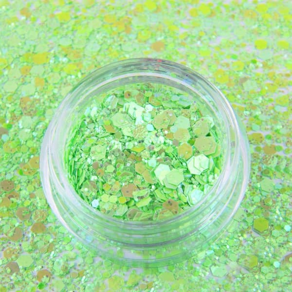 Glitter - Hexagon - Primavera - 12
