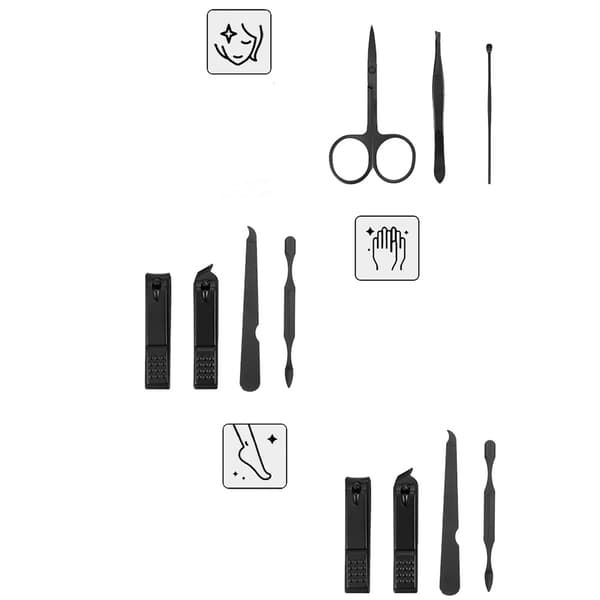 Hållbart Smidigt 7-Pack Nagelverktyg Manikyr Pedikyr