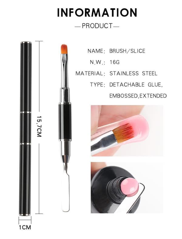 15 kpl Akryyligeeli - Poly Builder Gel Kit UV-lampulla