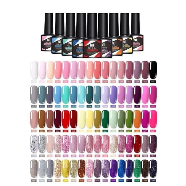 6 STK 8,5 ml Gel neglelaksæt