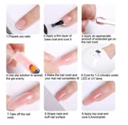 Nail nagel gel färg set nagelkit polygel kit med UV lampa design
