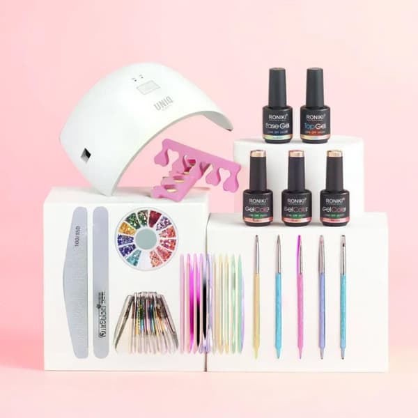 UNIQ Limited Your Nails Studio Starter Set - startpaket för gelpolish med 48W nageltork