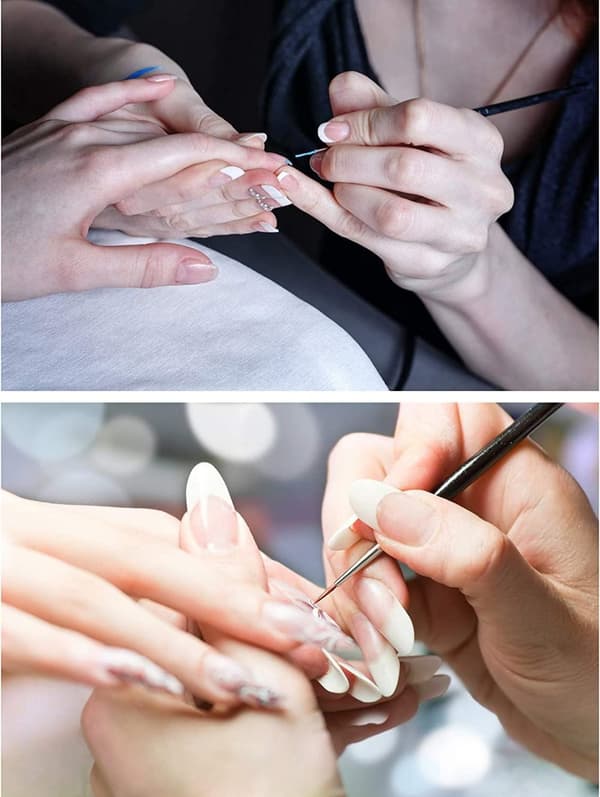 15 kpl Nail Art setti pistemaalaus lakka sivellin kynä Työkalut
