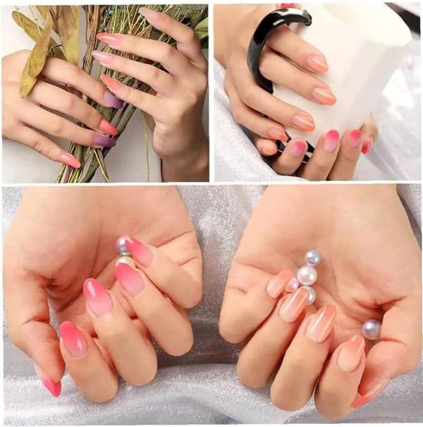 Polygel Nagelkit med UV lampa Nail Gel Färg Set