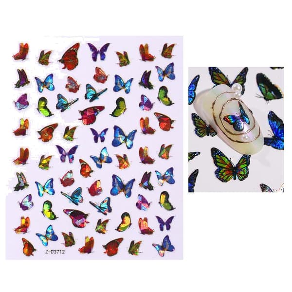 Nagelstickers stor liten ark påse frukter