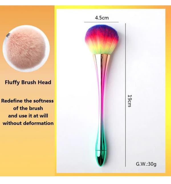 Neglekunstbørste til manicure og skønhedsbørste blush pulver