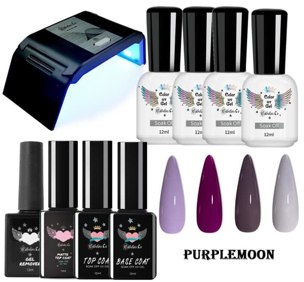 Gellack Nagel Kit med Uv Lampa