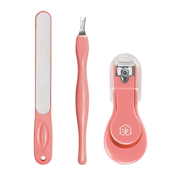 KINEPIN Nail File Nail Scissors Cuticle Remover Manicure 3pcs