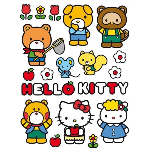 Jätte Hello Kitty och vänner Sanrio-klistermärken