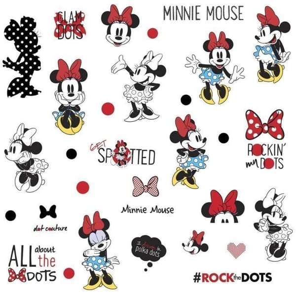 35 Giant Minnie Mouse Rockin' my Dots Disney Stickers