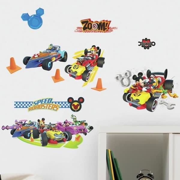 19 Team Mickey Mouse Roadster-klistermärken