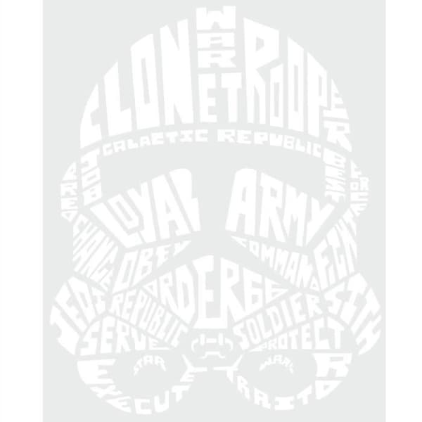 Star Wars Typografiska Stormtrooper Giant Stickers