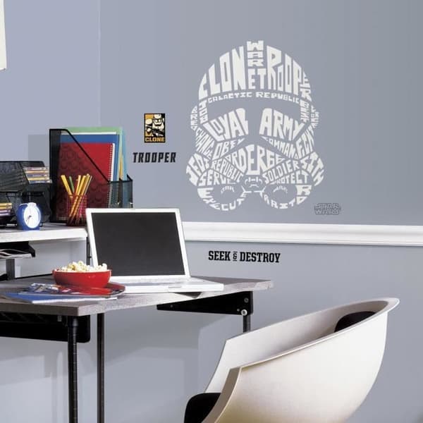 Star Wars Typografiska Stormtrooper Giant Stickers