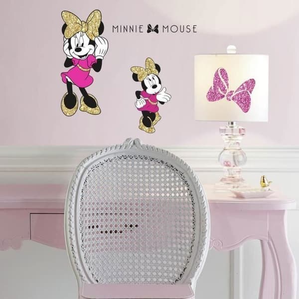 Jätte Minnie Mouse Glitter Disney Stickers
