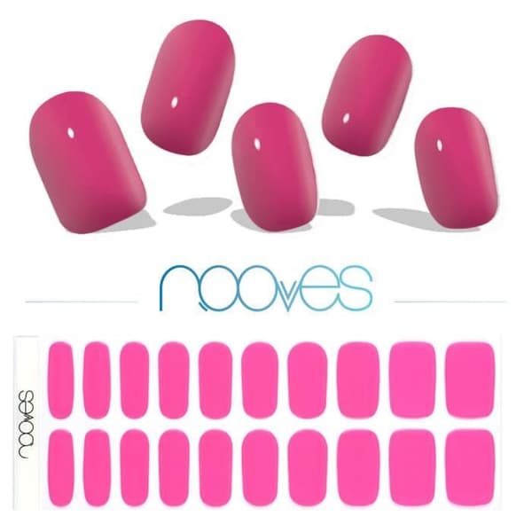 Gel Nagelklistermärken - NOOVES - Barbie Girl - Rosa - Lätt att applicera - Hållbar finish