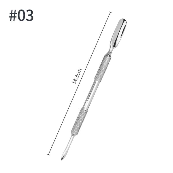 INF Cuticle Pusher, Nail Pusher i rustfritt stål Model 1