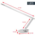 Miniatyrbillede 3 af 3: Slank LED skrivebordslampe i aluminium
