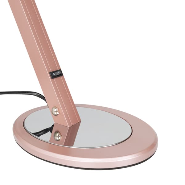 Smal LED skrivbordslampa, roséguld