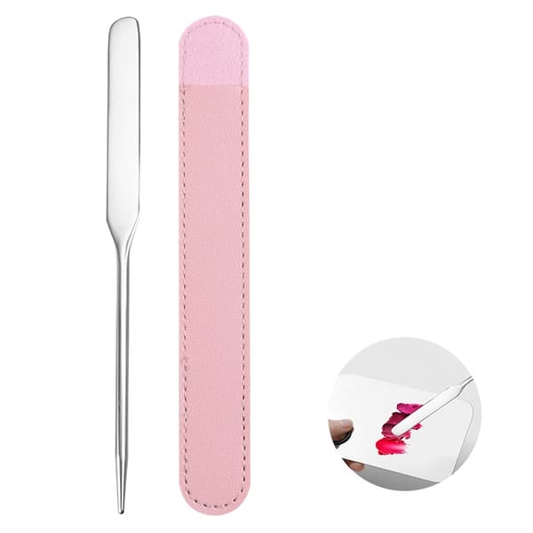 INF Dual-ended Nail Art blandespatel med lærveske