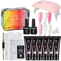 Miniatyrbild 1 av 3: Polygel 15g Nagelkit Nail Gel Färg Set