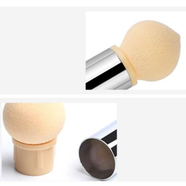 Dubbelhuvud svampborste Nagellack Render Gradient Tool inkluderar 4 utbytesborsthuvuden - Flerfärgad