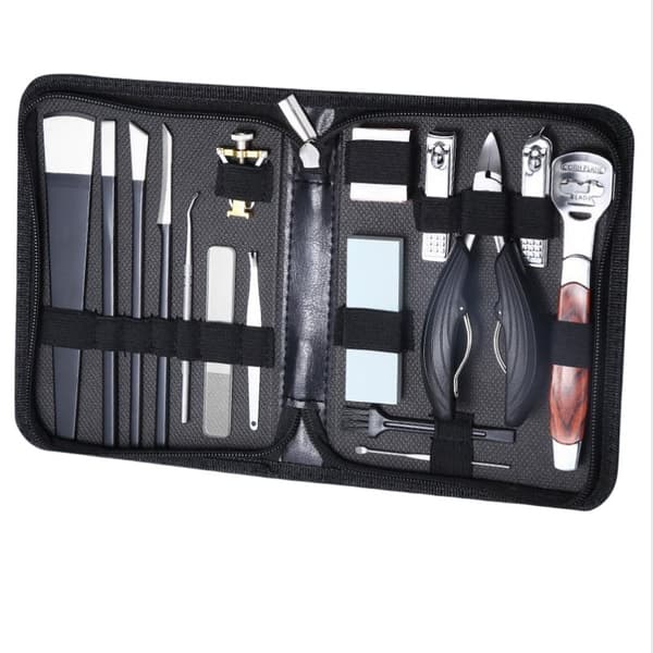 Professional 17-Piece Ingrown Toenail Set with Black 66 Pliers