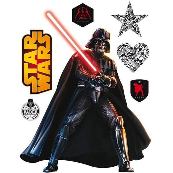 Jätte Darth Vader Star Wars klistermärken 85 cm