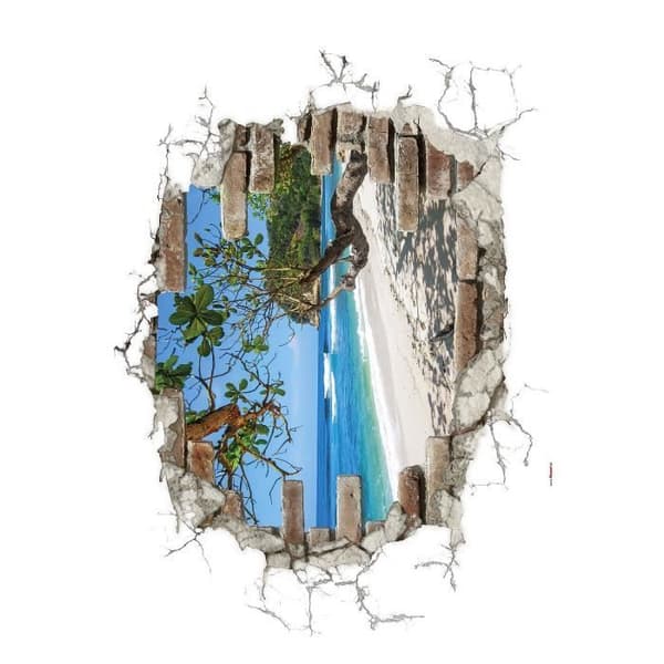 "Break Out" Väggdekorationdekor - 50x70cm Blå