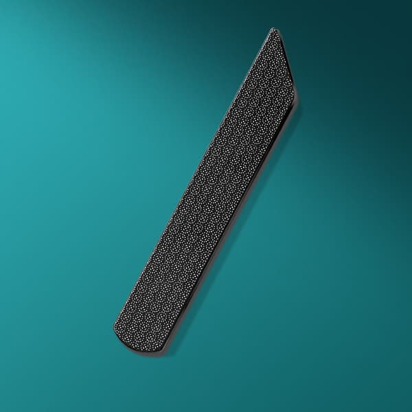INF Sort Finger Callus Remover, Rustfrit stål fodfil til død hud