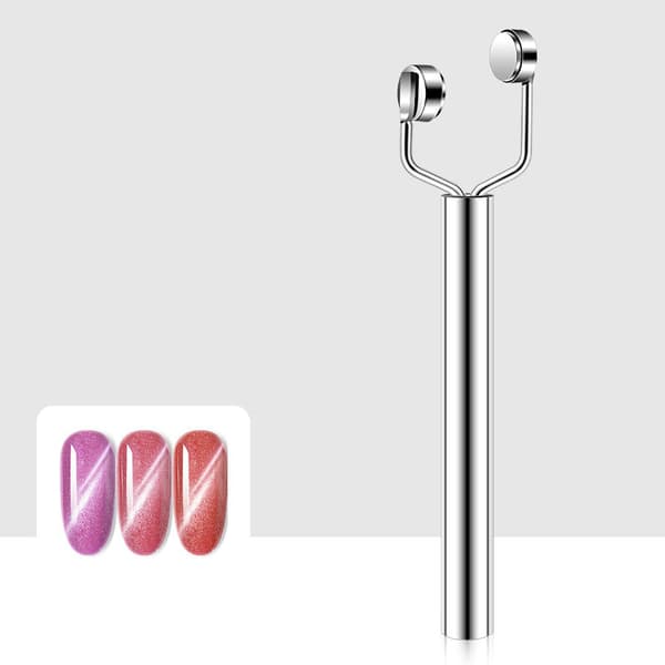 INF 3-i-1 Y-formet Cat Eye-magnet til neglekunst (sølv)