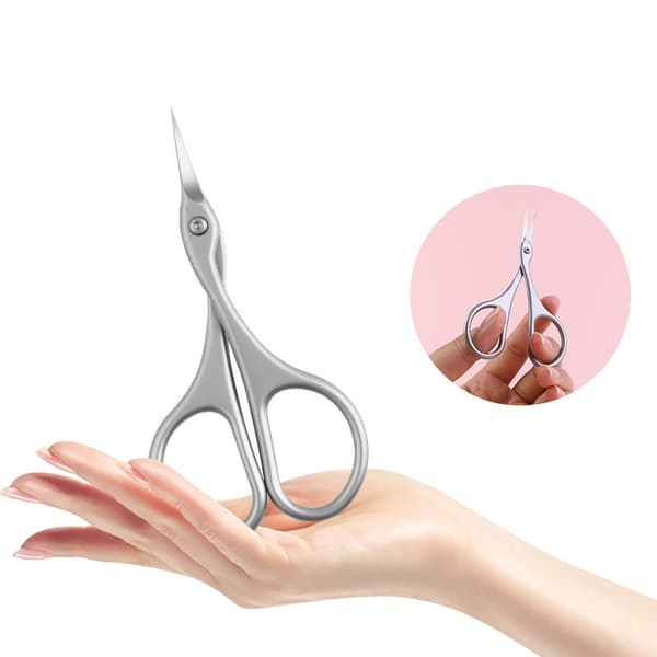 INF Russian Cuticle Nippers, Silver - Profesjonell manikyrsaks
