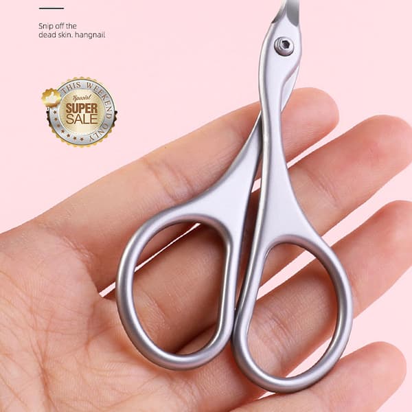 INF Russian Cuticle Nippers, Silver - Profesjonell manikyrsaks