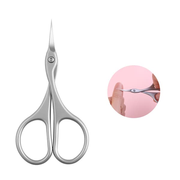 INF Russian Cuticle Nippers, Silver - Profesjonell manikyrsaks