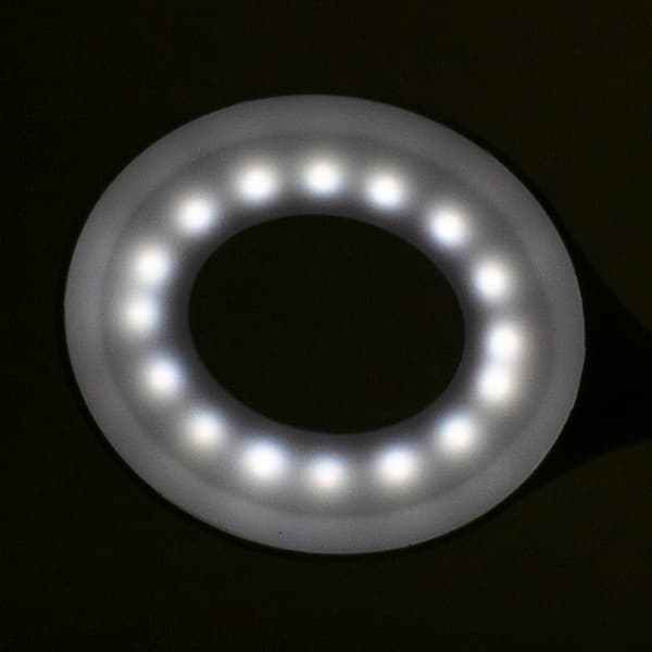 Ring LED slangebordslampe, hvid