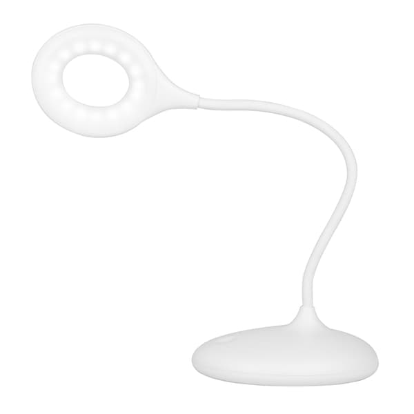 Ring LED slangebordslampe, hvid