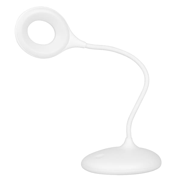 Ring LED slangebordslampe, hvid