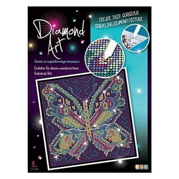 Paljettkonst Diamond Butterfly Sparkling Arts &amp; Hantverk Picture Kit