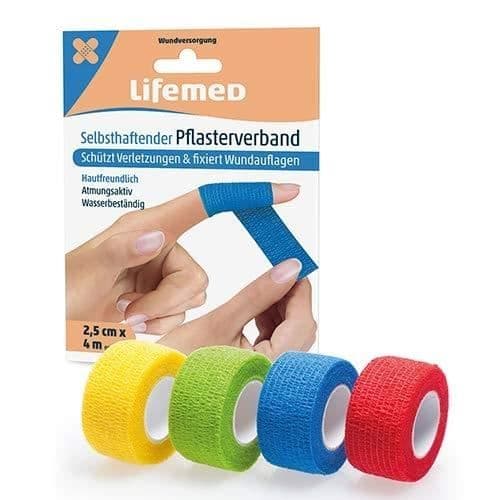 LIVSTÄND SJÄLVHÄFTANDE DRESSING 4 M X 2,5 CM OLIKA FÄRGER - PRO