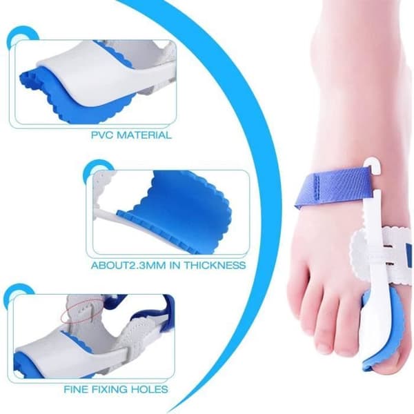 Kemei par korrigeringsdynor med skena för Hallux Valgus och bunion smärtlindring och korrigering för[~60]