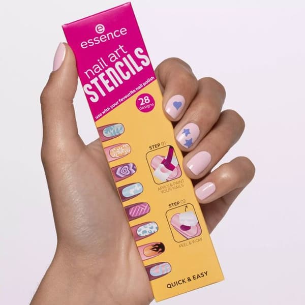Essens - Pochoirer för naglar Nail Art stenciler -