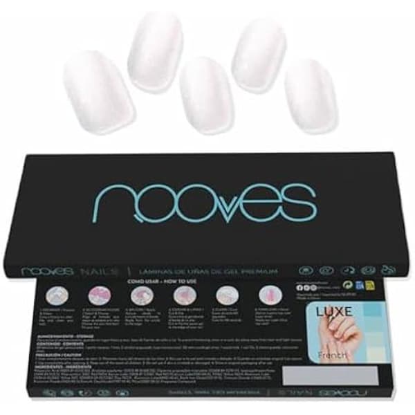 White Pearl Nail Gel Sheets - Nooves - Förpackning om 20 - Flerfärgad - 6,5 x 17,5 x 1 cm