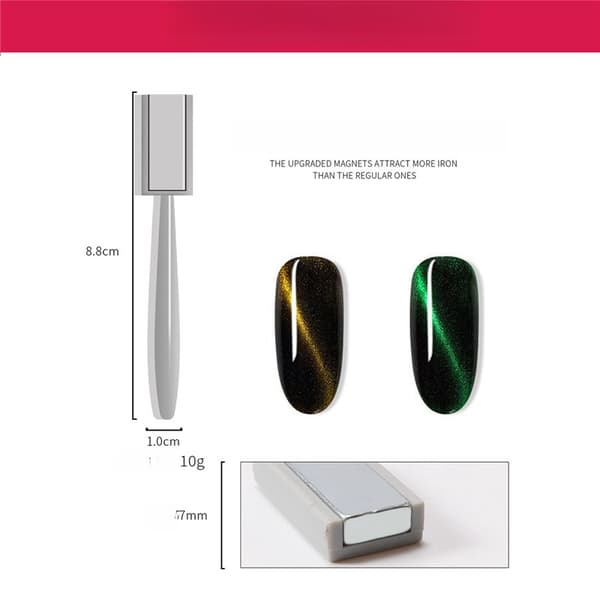 INF Magnetisk neglepenn - Dobbeltsidig tykk sterk magnet