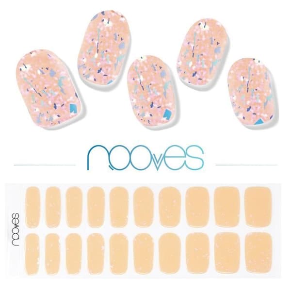 Premium Förhärdade Gel Nagelklistermärken - NOOVES - Peach Galetter - Gel Nagelstickers