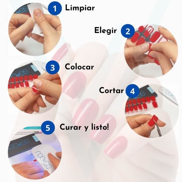 Gel Nagelstickers - NOOVES - Bländande Diva - Enkel applicering - Professionell finish - Hållbar