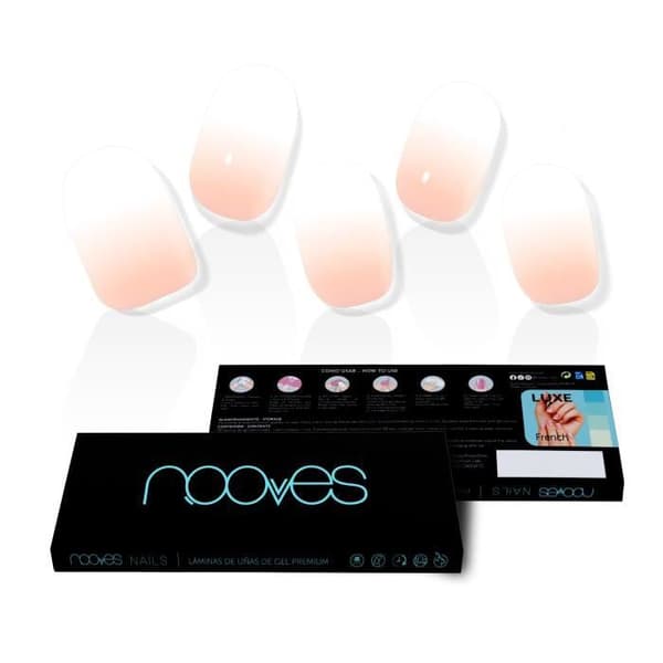 Gel Nail Stickers - NOOVES - Nude Baby Boomer - Lätt att Applicera - Hållbar Finish - Beige Färg