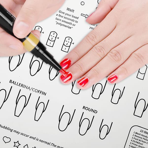 INF Silikonmatta för nagelträning
